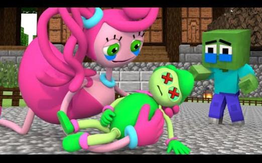 怪物学院动画:Daily生活of长腿妈咪悲伤故事丨波比的游戏时间动画 我的世界动画