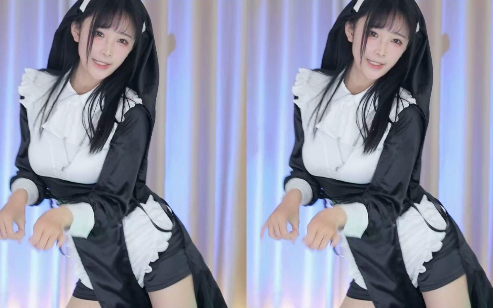 【鱼子酱】《猫步轻悄》修女套装 直播跳舞录屏