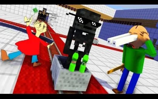 MC怪物学院动画丨Baldl′s Basics & Epic Bottle Flip Challenge丨我的世界动画