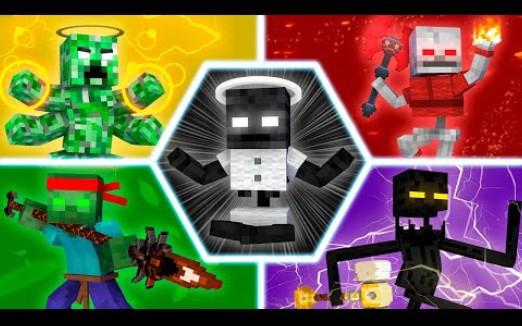 怪物学院动画:1284集丨如果怪物学院学生们都有力量会怎么样丨我的世界动画