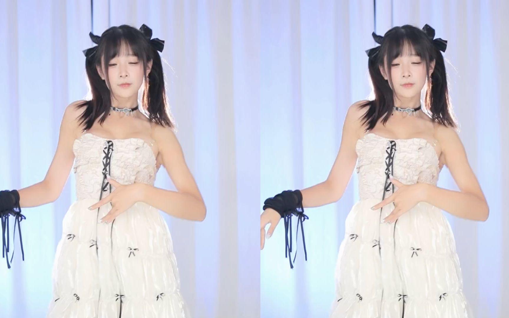 【鱼子酱】《极乐净土》白色裙子版 直播跳舞录屏