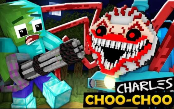 怪物学院第1849集丨Diamond Choo choo Charles Horror Challenge丨我的世界动画