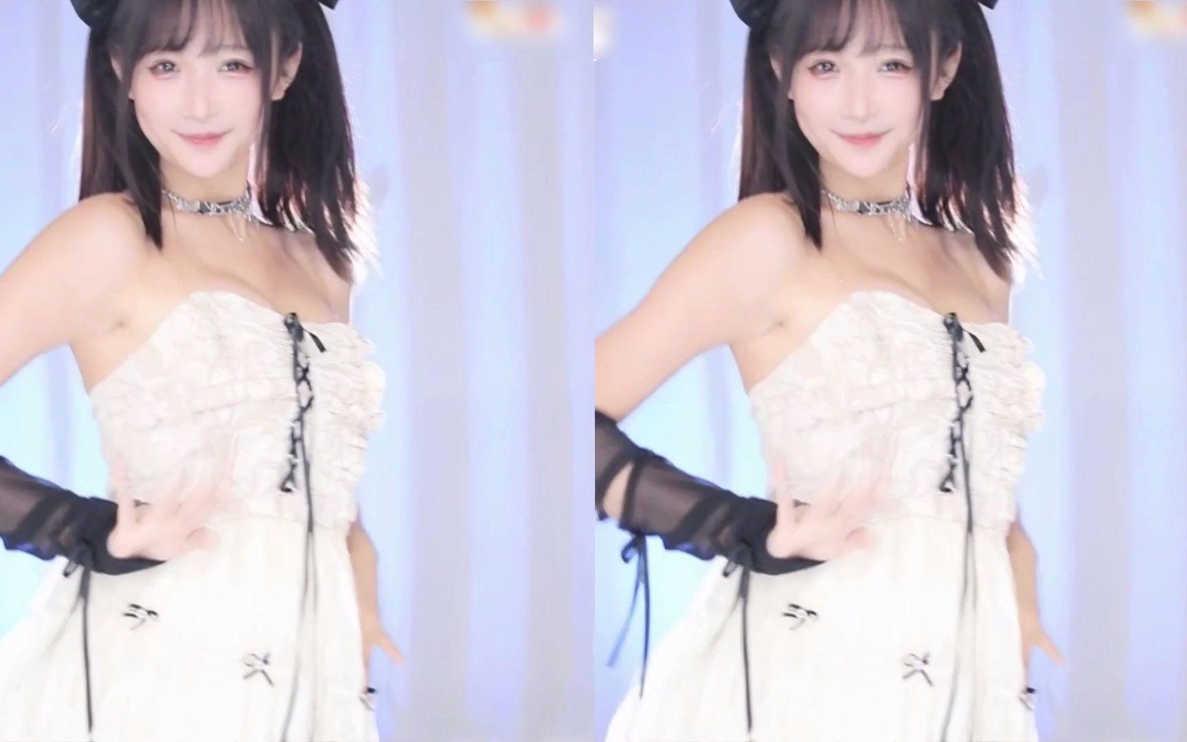 【鱼子酱】《TT》白色裙子版 直播跳舞录屏