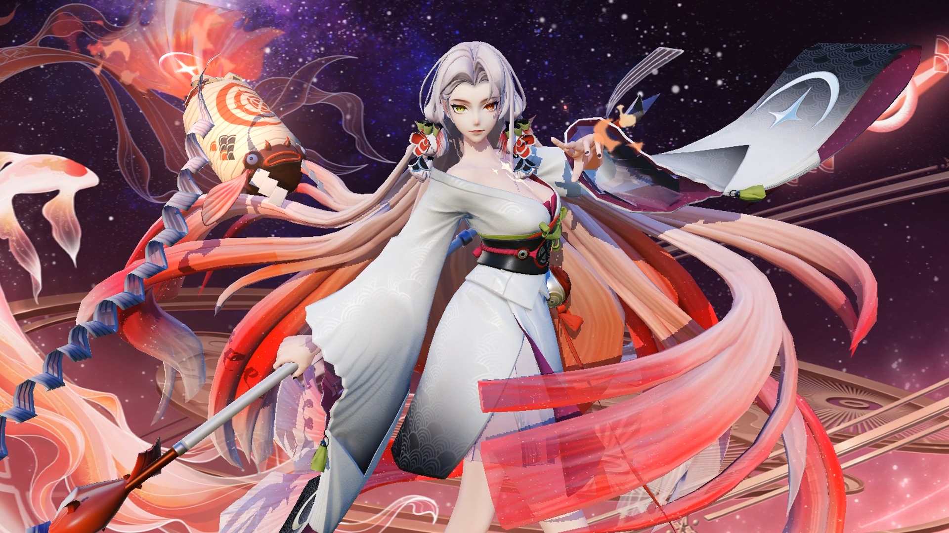 【皮肤展示】泷夜叉姬赏金特典专属皮肤「夏夜流火」