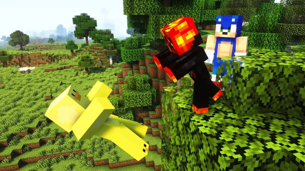 Sonic pixel art competition with PrestonPlayz gone wrong 😳 #Shorts