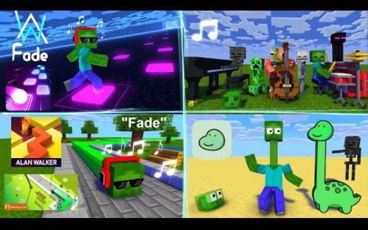 怪物学院1383集丨音乐课挑战合集第二部分丨我的世界动画