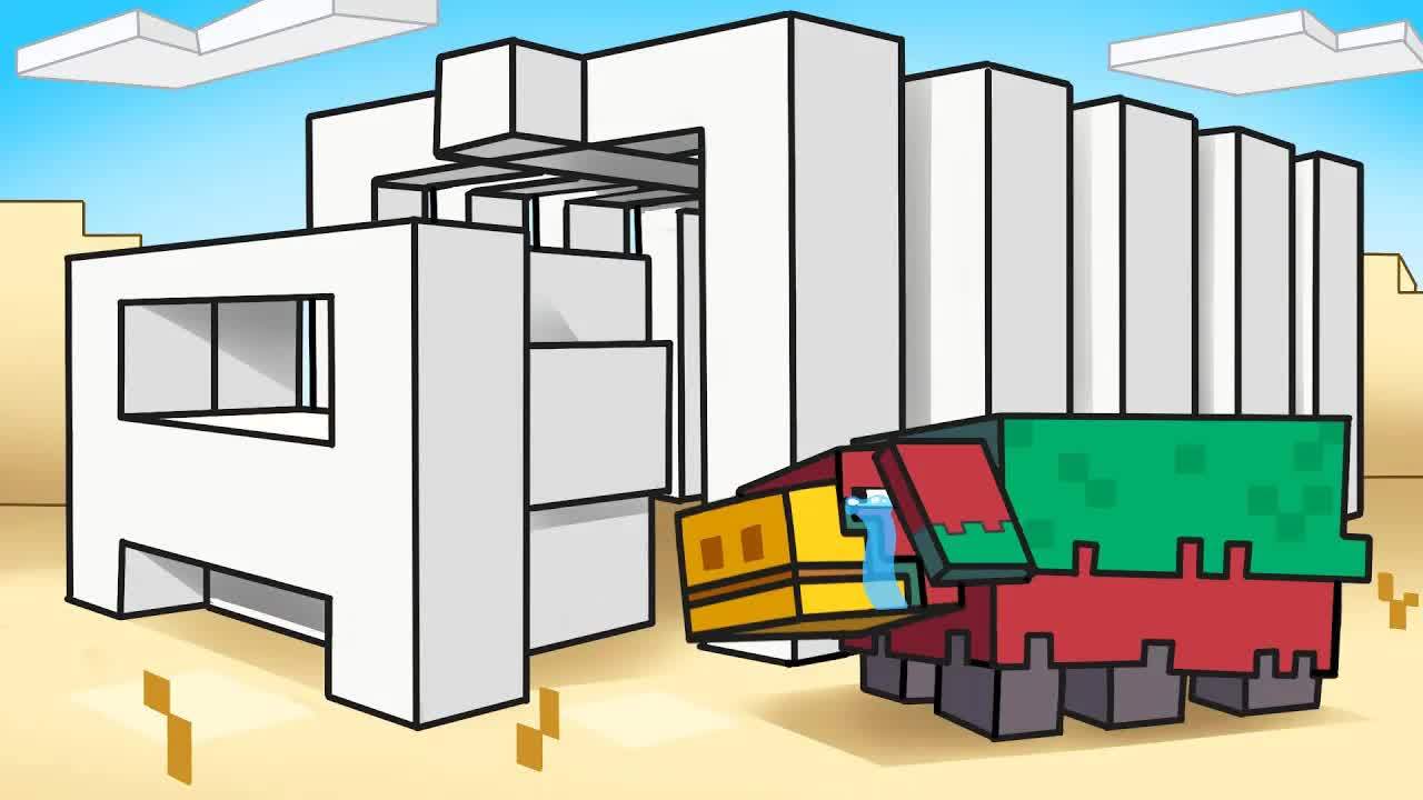 Minecraft 嗅探器的故事...（卡通动画）