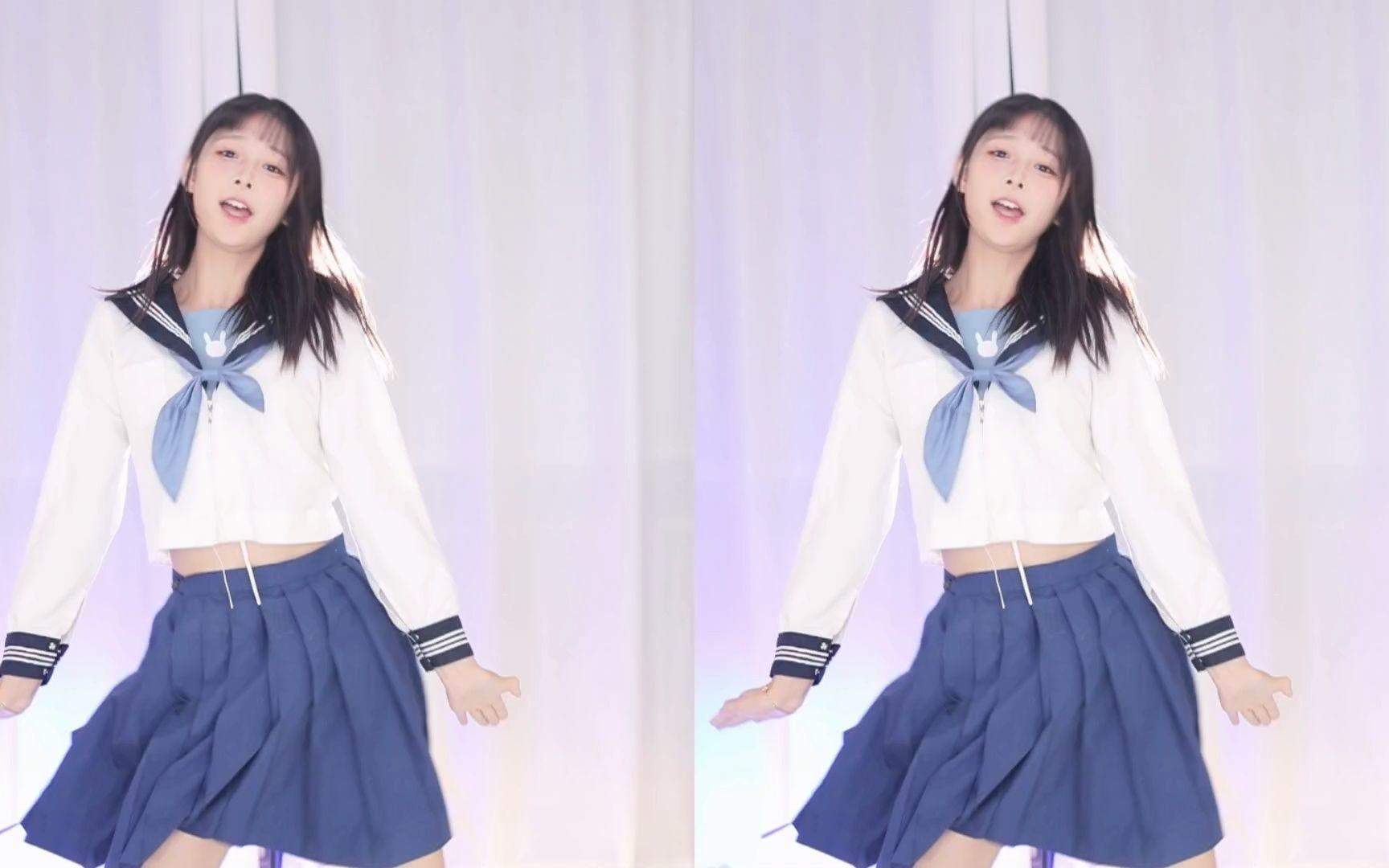 【鱼子酱】《只是长胖》明日酱的水手服版 直播跳舞录屏