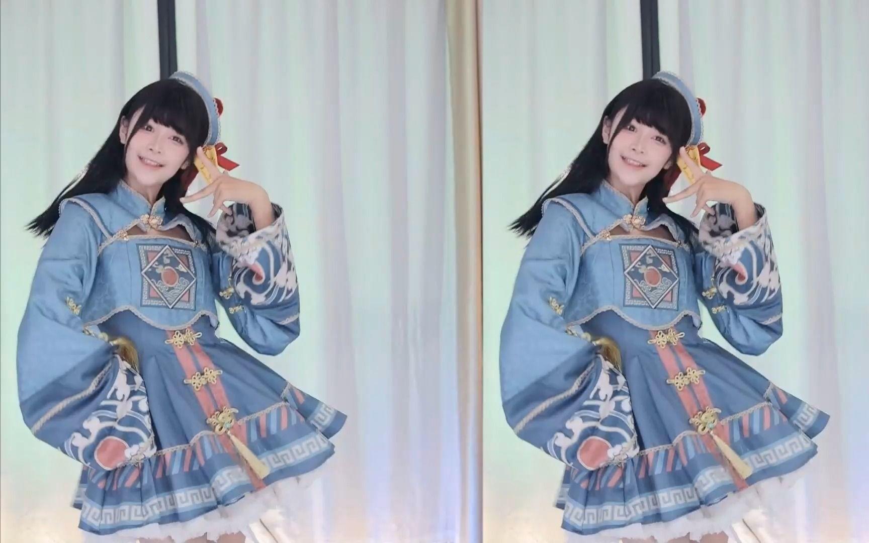 【鱼子酱】《旋转吧！雪月花！》小僵尸套装 直播跳舞录屏