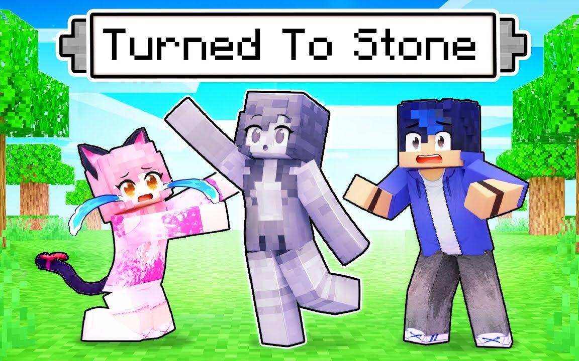 【Aphmau】我的世界|变成石头Aphmau Was Turned To STONE In Minecraft!