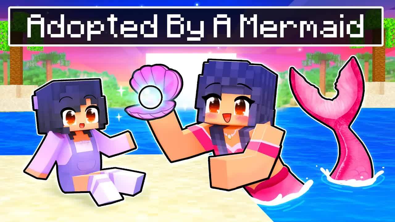 【Aphmau】在 Minecraft 中被美人鱼妈妈收养！