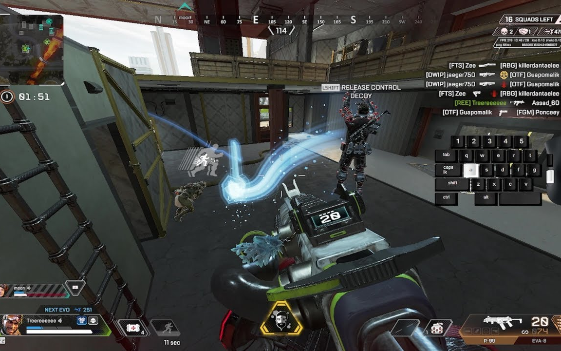 【APEX/Treeree】蹬墙跳的神Treeree大秀幻象5分钟