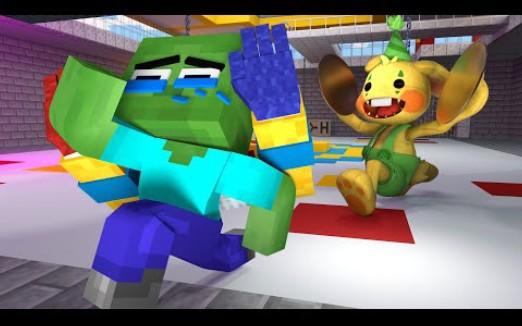 怪物学院动画:Baby 僵尸escape bunzo bunny可怜故事动画丨Poppy playtime 2 我的世界动画