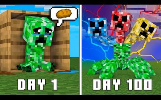 怪物学院1567集丨Baby苦力怕 Evolution Challenge All episode丨我的世界动画