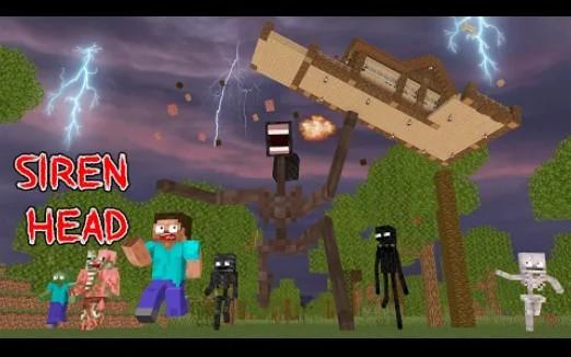 怪物学院动画:1312集丨Siren Head来袭Apocalypse Attack-我的世界动画