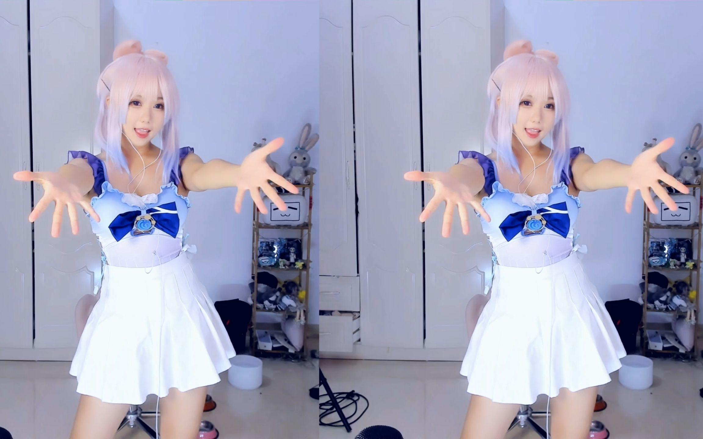 【花花小仙子】《书记舞》珊瑚宫心海泳装限定 直播跳舞录屏