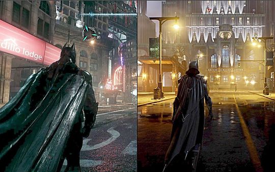 【4K】《哥谭骑士》与《阿卡姆骑士》对比 时隔7年的蝙蝠侠游戏有何变化