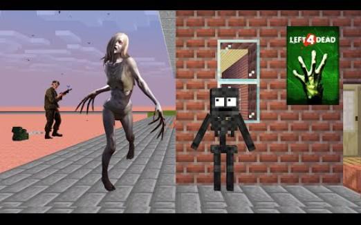 怪物学院1478集丨Horror Witch Left 4 Dead funny Challenge丨我的世界动画