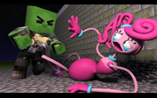 怪物学院动画:1323集丨Hunted 长腿妈咪悲伤的故事丨我的世界动画