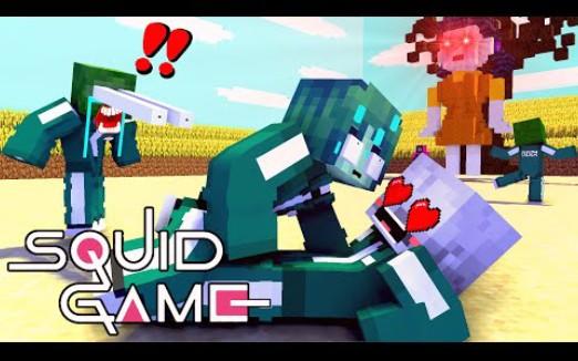 怪物学院1450集丨挑战鱿鱼游戏红灯绿灯Challenge(2)丨我的世界动画