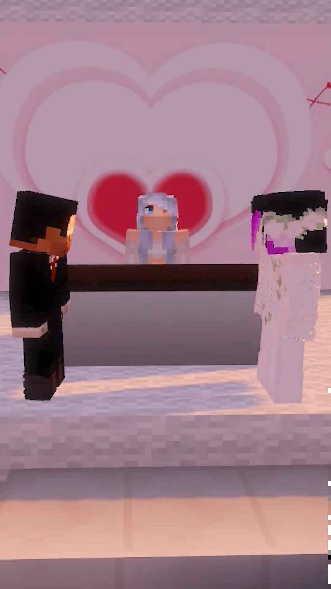 @悠悠的游戏世界今天我们结婚啦！！！ #mc不灭 #我的世界动画 @白喵喵