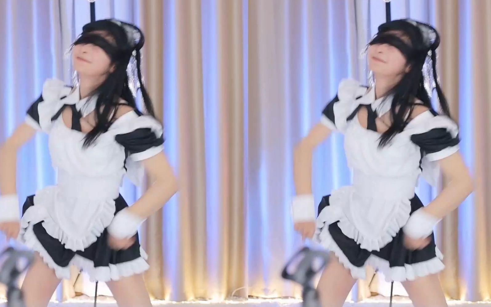 【鱼子酱】《爱如火》女仆套装 直播跳舞录屏