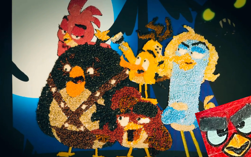 愤怒的小鸟:疯狂夏日的万圣节海报手工版