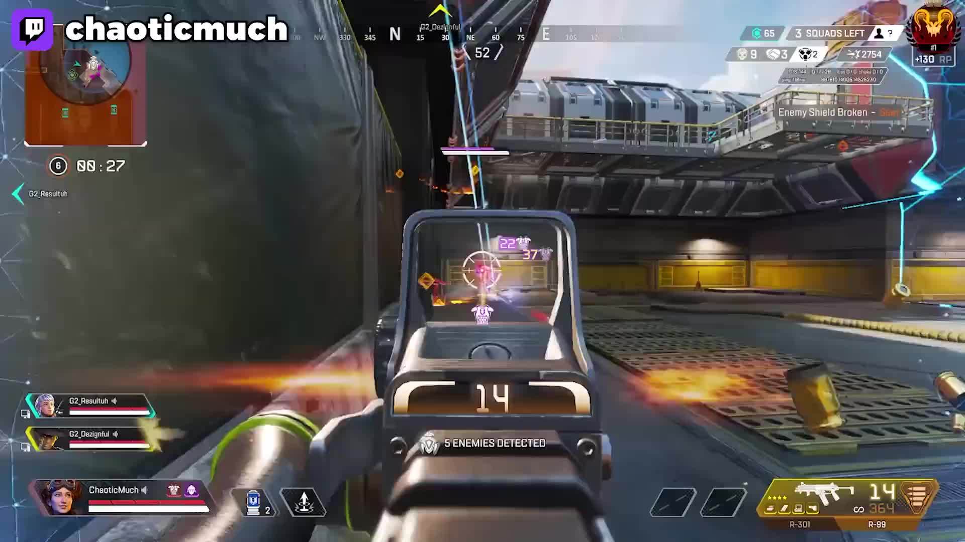 【APEX/转载】世一猎的勤奋，不敢相信这人一周打了400把排位