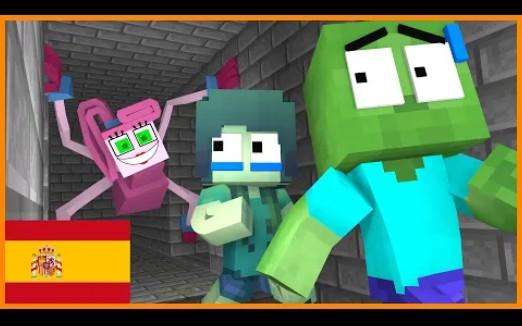 怪物学院动画:Baby 僵尸挑战长腿妈咪救出恶魂丨Poppy playtime 2 我的世界动画