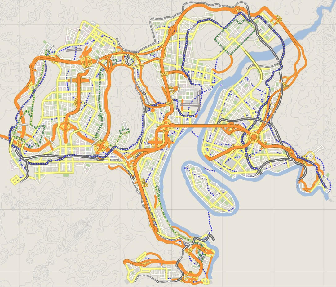 【城市天际线 Cities: Skylines】卡尔堡市轻轨路线展示 Karlsburg Metro