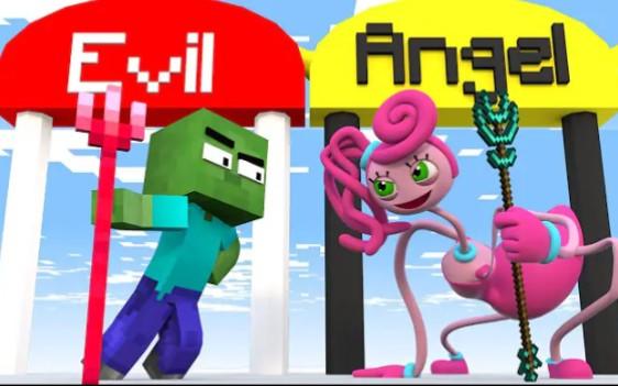 怪物学院1611集丨Destiny run Challenge-长腿妈咪 save baby儿子丨Poppy playtime 2 我的世界动画