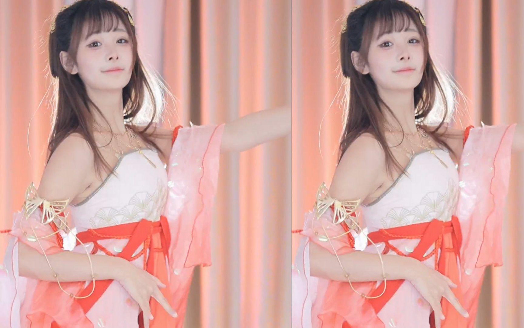 【鱼子酱】《极乐净土》古风汉服套装 直播跳舞录屏