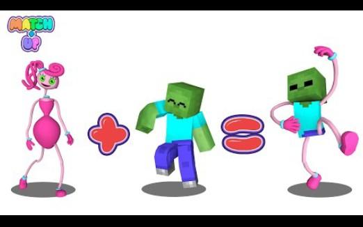 怪物学院1669集丨长腿妈咪和僵尸Transformations丨match up丨Poppy playtime 2 我的世界动画