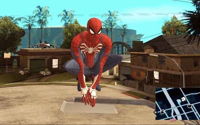 【圣安地列斯】当你在PC上玩PS4漫威蜘蛛侠时（PC版最强模组）