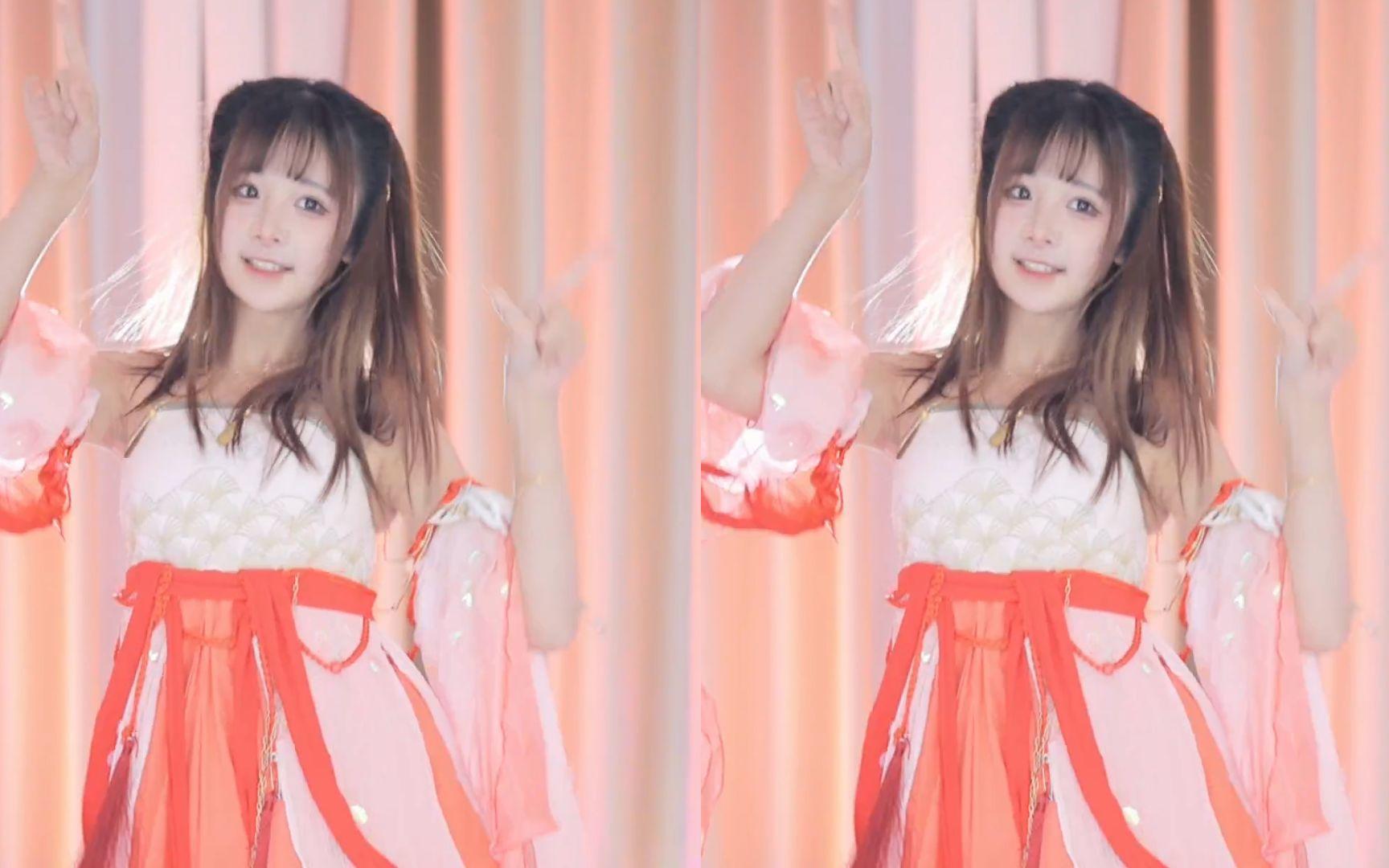 【鱼子酱】《夏日晴海》古风汉服套装 直播跳舞录屏