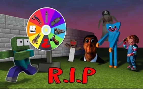 怪物学院第1764集丨Horror Wheel spin funny Challenge丨我的世界动画