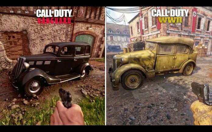 使命召唤:先锋 VS 使命召唤:二战   游戏细节对比