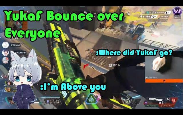 【APEX/YukaF】YukaF用身法暴揍所有人