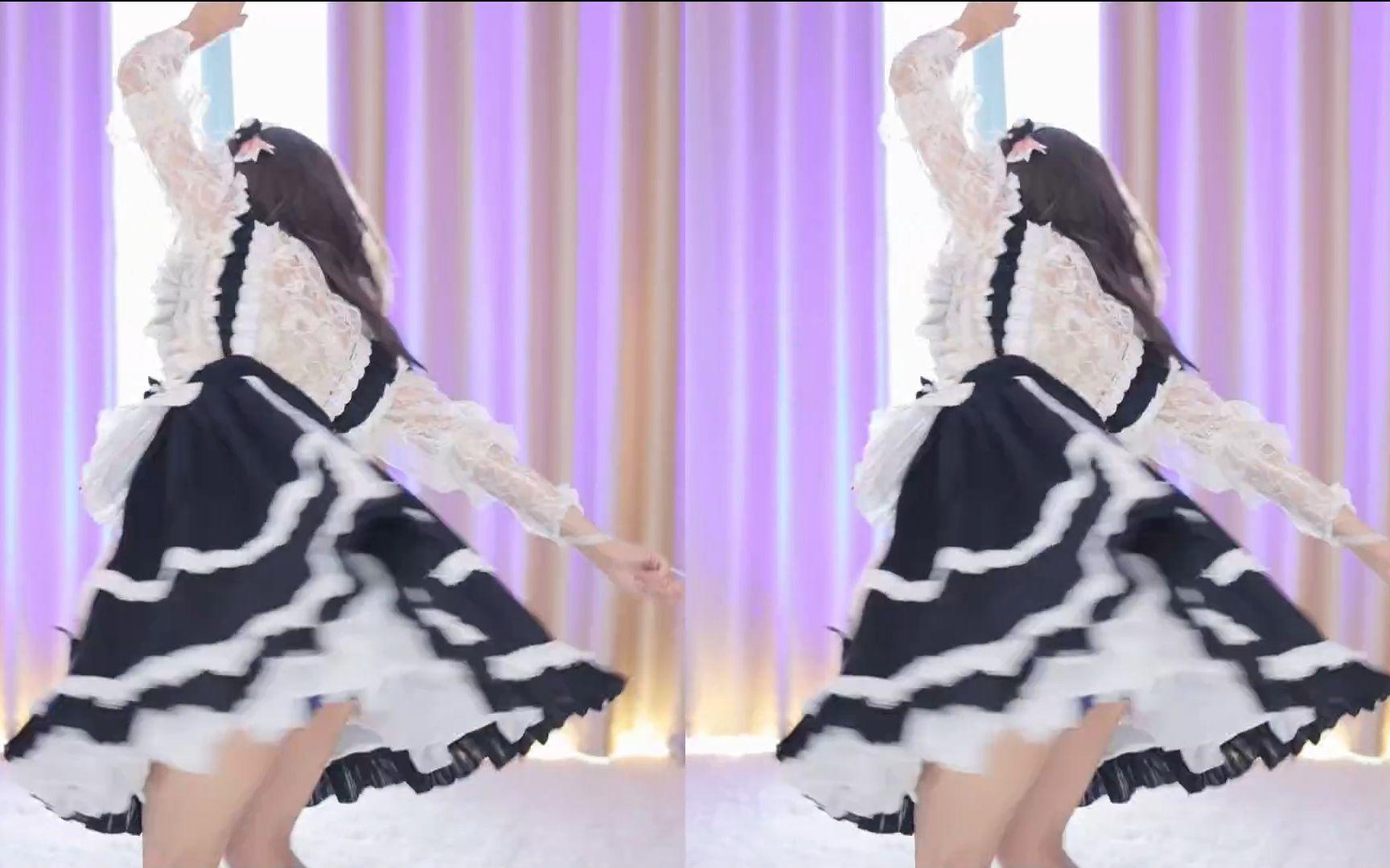 【鱼子酱】《新宝岛》洛丽塔套装 直播跳舞录屏