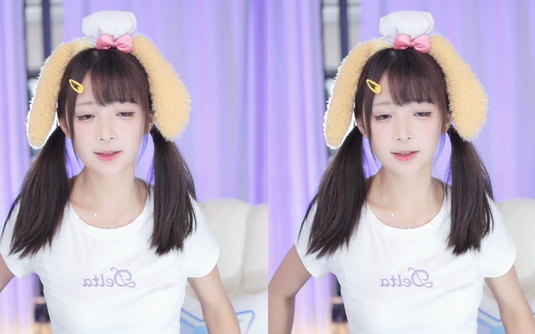 【鱼子酱】《1》白色常服套装 直播跳舞录屏