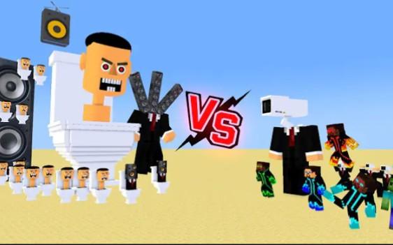 MC怪物学院动画丨him元素与马桶人卫生间和电锯人丨我的世界动画