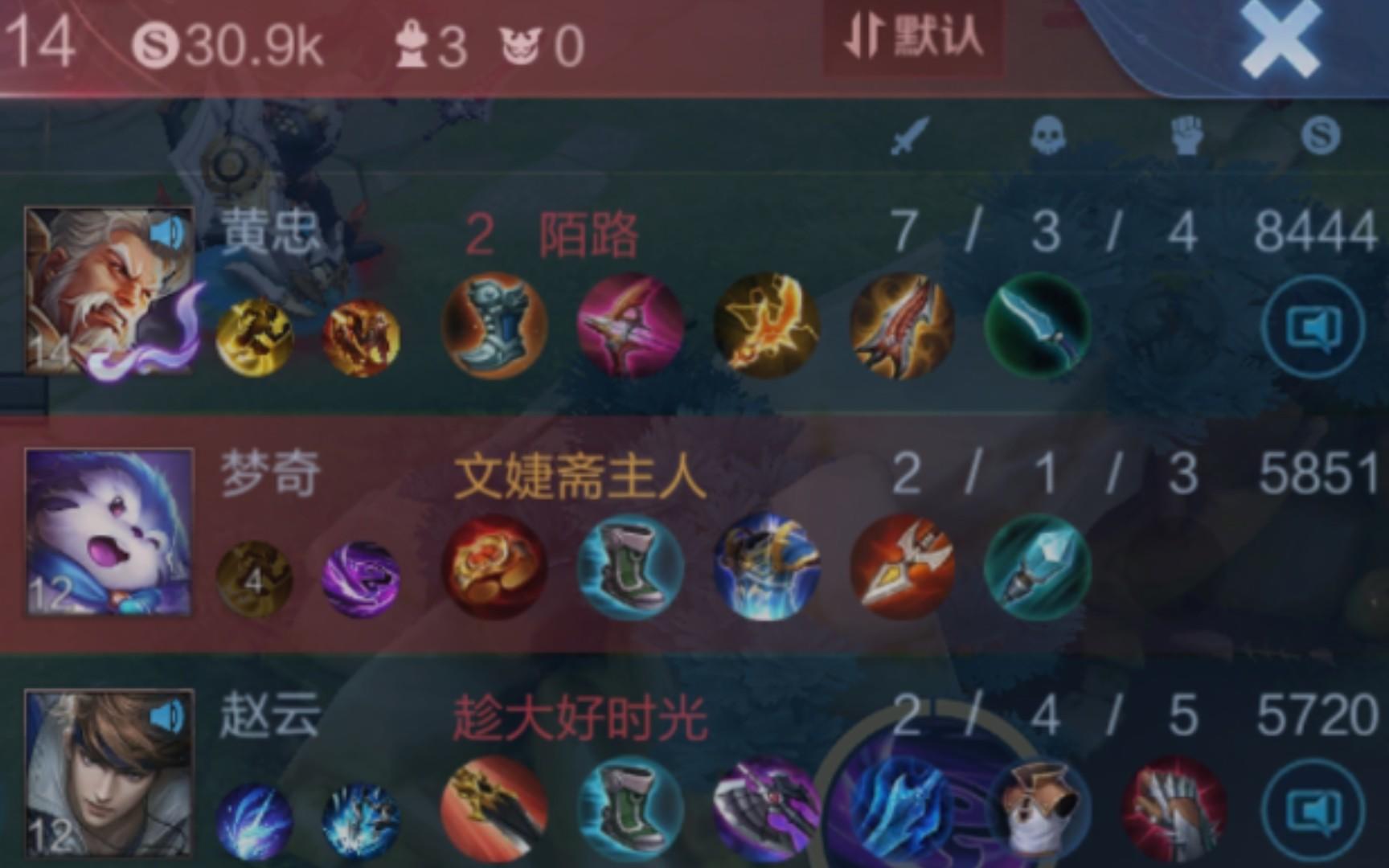 [王者77期]  老版梦奇辅助经济第二 最后一把截图