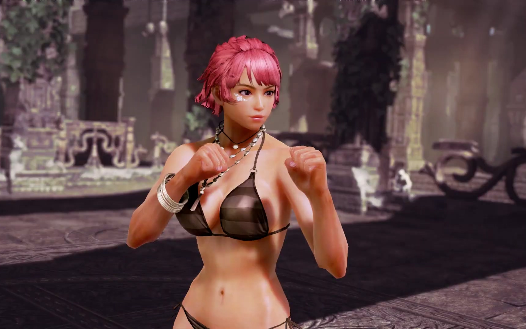 《铁拳7》豹王大叔与泳装乔西小姐姐的摔跤8截图