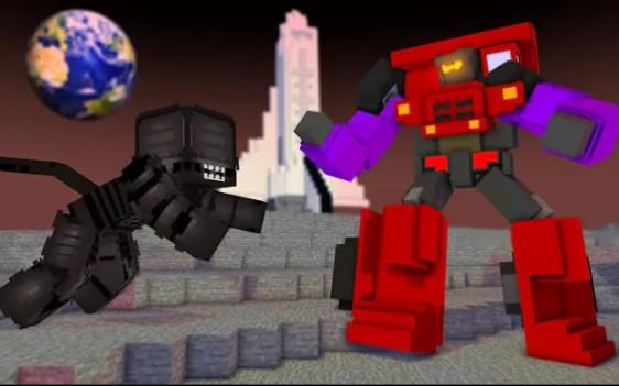怪物学院第1795集丨Robot Transformers-Long Haul vs Alien丨我的世界动画