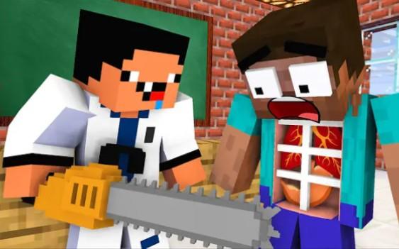 MC怪物学院动画丨菜鸟医生成为疯狂医生手术挑战丨我的世界动画