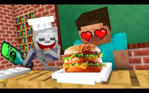 MC怪物学院动画丨有趣的烹饪挑战丨我的世界动画