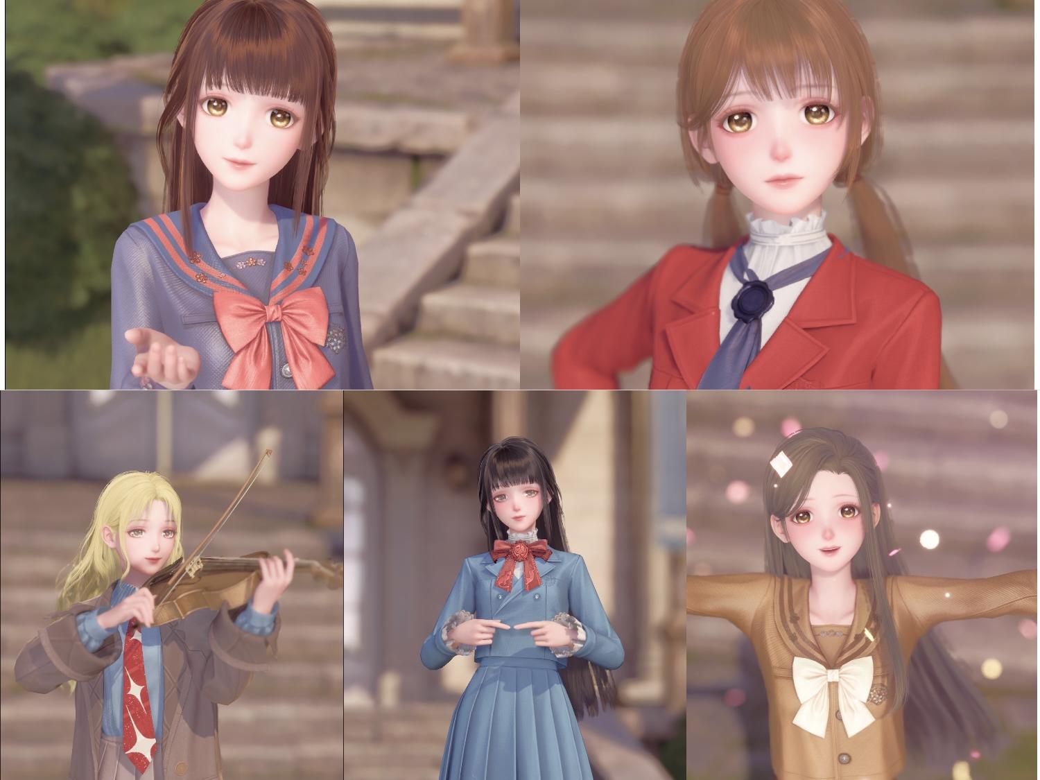 无限暖暖校园动漫女主角cos