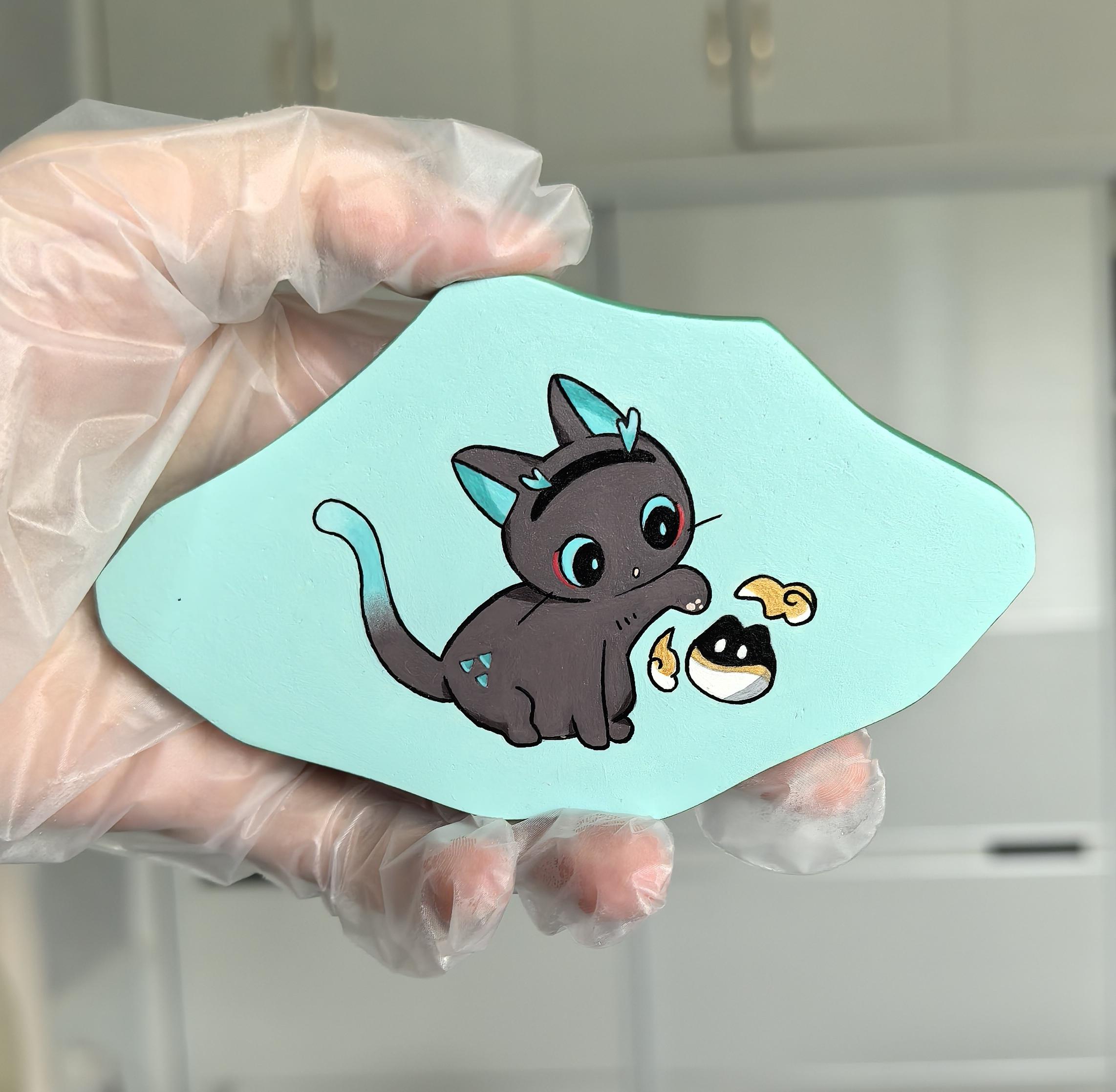 像这样的小猫咪自然是一口一只啦