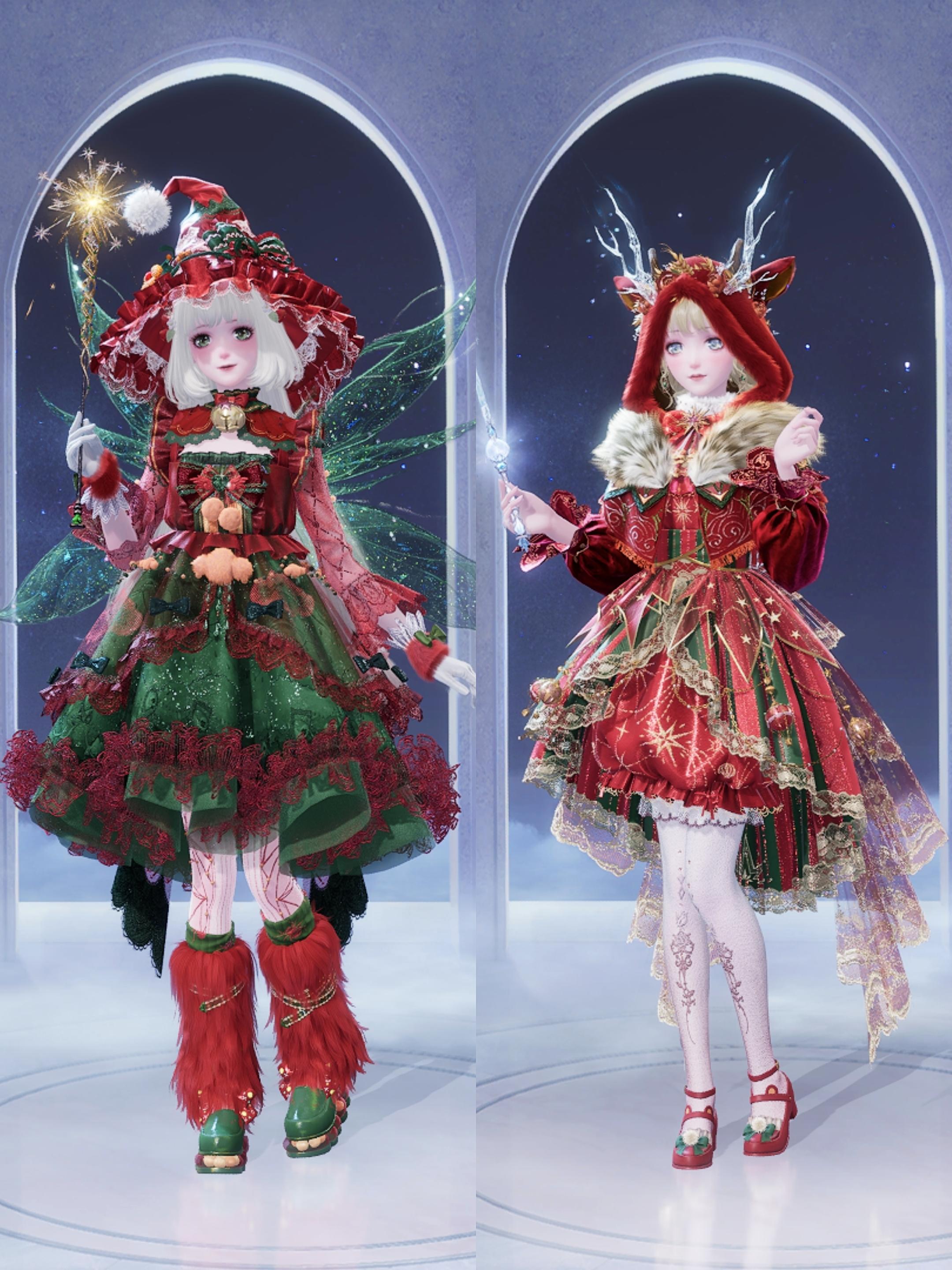 染色分享丨圣诞搭配两则