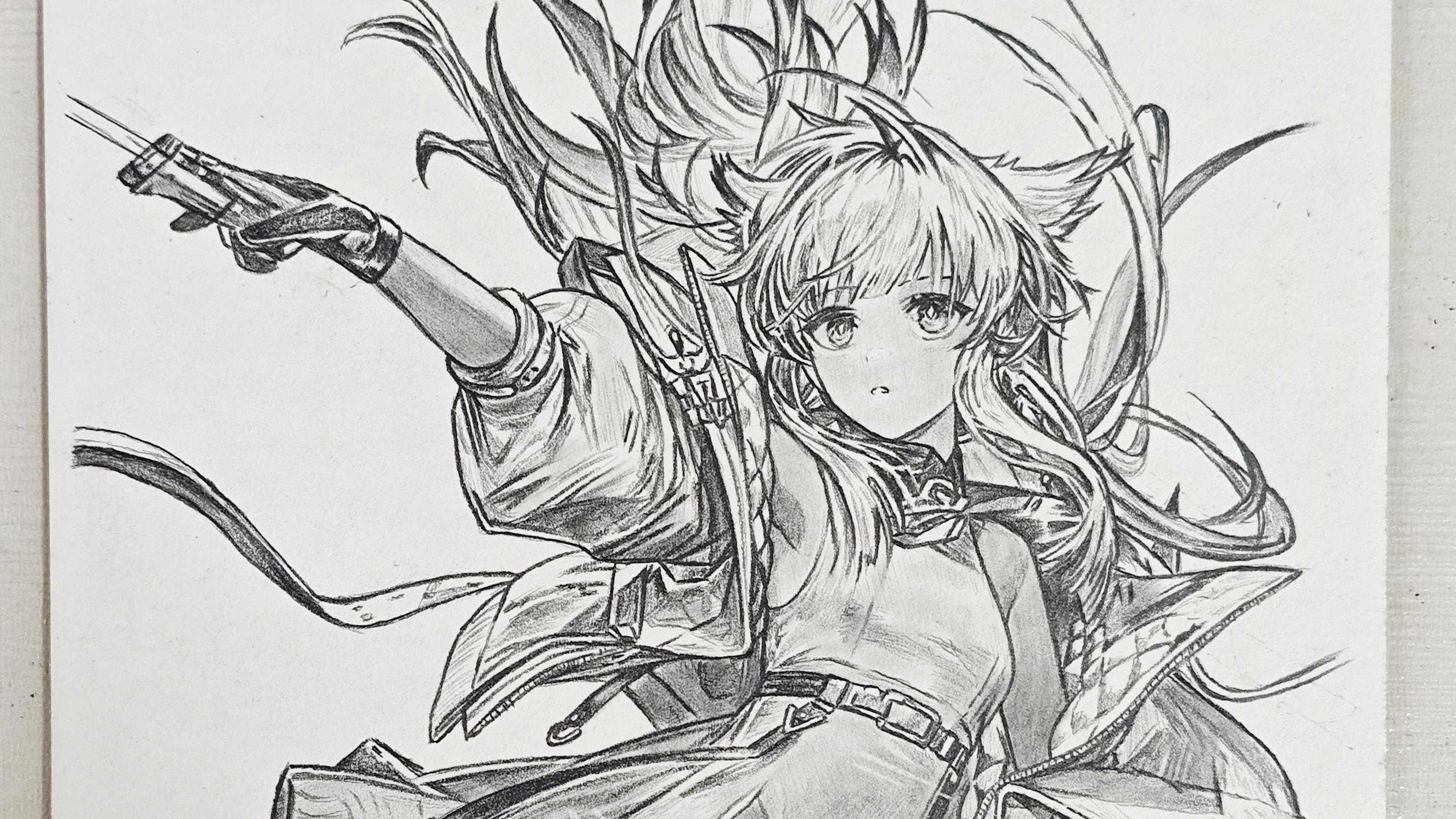 [手绘过程]佩丽卡(立绘)